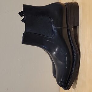 Prada Black Brushed Leather Chelsea Boots